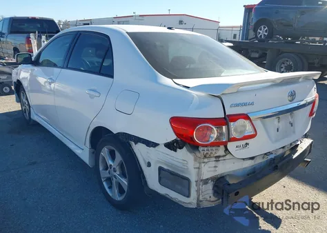 2011 Toyota Corolla S from USA, damaged, VIN 2T1BU4EE5BC604077